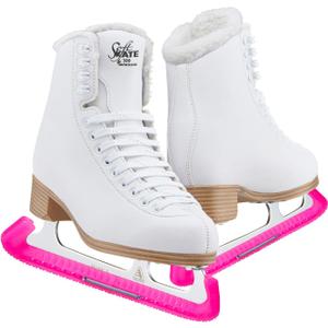 Jackson Classic Fleece SoftSkate 380 Womens/ Girls Ice Figure Skates/ JUST LAUNCHED NOV 2020 with Top Notch Skate Guard - Womens Size-10.0