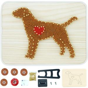 BAZIMA DIY String Art Kit for Beginner, DIY Dog Craft Kit,Unique Gift,Craft Kit for Holidays