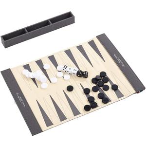 Backgammon Set for Adults, Backgammon Travel Set, Wrinkle-Resistant Foldable Chess and Checkers, Fun Outdoor Games for Family and Friends, Ideal Travel Game Set