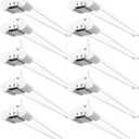 Sunco 10 Pack LED Shop Lights for Workshop 4FT, Linkable Garage Lighting, 4500 LM, 40W (150W Equivalent), 5000K Daylight, Surface + Suspension Mount, 48 Inch Integrated Fixture, White