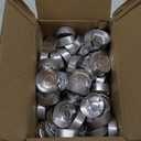 Operitacx 150pcs Aluminum Tea Lights Cups, Metal Tea Light Tins with 150 Pcs Candle Wicks Empty Candle Jars