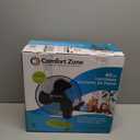 Comfort Zone 16-Inch Oscillating Wall Mount Fan Quiet 3-Speed Indoor Fan with 60 Adjustable Tilt, Pull-Chain Control & Durable Metal Grille Space-Saving Cooling for Home, Office, & Greenhouse
