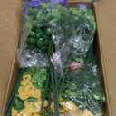 16 Bundles Artificial Fake Pansy Flowers for Outdoor - Yellow, White，Sunset red & Purple Faux Pansies Flowers, Fake Flowers for Outdoor Planters, Porch, Garden, Window Boxes, and Home Decoration