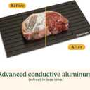 Cuisinart BBQ Defrosting Tray, Conductive Aluminum Rapid Thaw Plate for Frozen Meat, Quick Defrosting Tool that Preserves Natural Flavors, Non Stick Easy to Clean Kitchen Gadget & Grilling Accessories