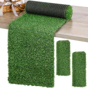 2 Pcs 12 x 108 Inch Grass Table Runner Artificial Turf Table Runner Synthetic Grass Tabletop Decor Green Rug Placemats Liner for Parties Wedding Banquet Faux Moss Decor 2 Pcs 12 x 108 Inch Grass Table Runner Artificial Turf Table Runner Synthetic Grass Tabletop Decor Green Rug Placemats Liner for Parties Wedding Banquet Faux Moss Decor