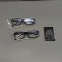 Gaoye +1.75 2-Pack of Reading Glasses - Blue-Light Filter, UV Protection - Readers with Rectangle Frames (Black)