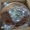 Hanging Light Plug in,Vintage Hanging Lamp Plug in with Rusted Copper 8.2 Inch Shade and Adjustable 14Ft Cord Antique Farmhouse Pendant Light Kitchen Island Bedroom and Sofa