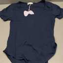 MANGOPOP Long Short Sleeve Bodysuits for Women Scoop Neck Ribbed Body Suit Stretchy Basic T Shirt Tops (Medium)