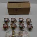 Vintage Style Japanese Style Art Illustrated 8-pc Tea Set