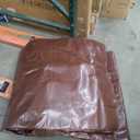 10 x 12 FT Waterproof Heavy Duty Tarp, 10 Mil Thick, Outdoor Furniture Covers, Plastic Insulated Tarpaulin for Camping Tent Roof Boat Patio Pool Cover, Large & Small Multi-Size Tarps, Brown/Black