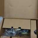 Amazon Basics Contemporary Round Deadbolt Door Key Lock, Single Cylinder, Matte Black, 1-Pack