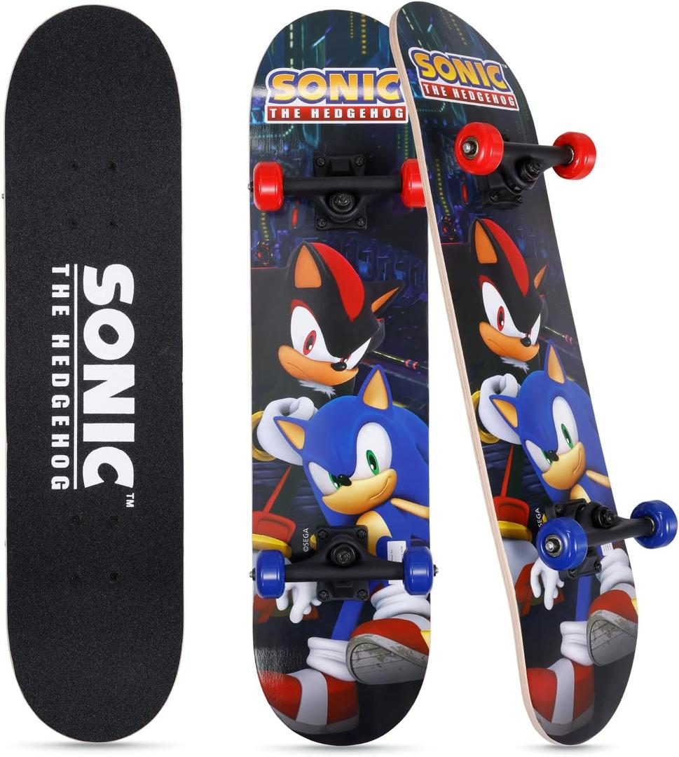 31-Inch Skateboard, 9-Ply Maple Deck, ABEC 5 Bearings
