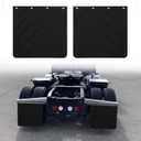 24 x 24Inch Mud Flaps for Semi Trucks PVC Polymer Tractor Trailer Heavy Duty Rubber Mudflaps Splash Guard, 2PCS