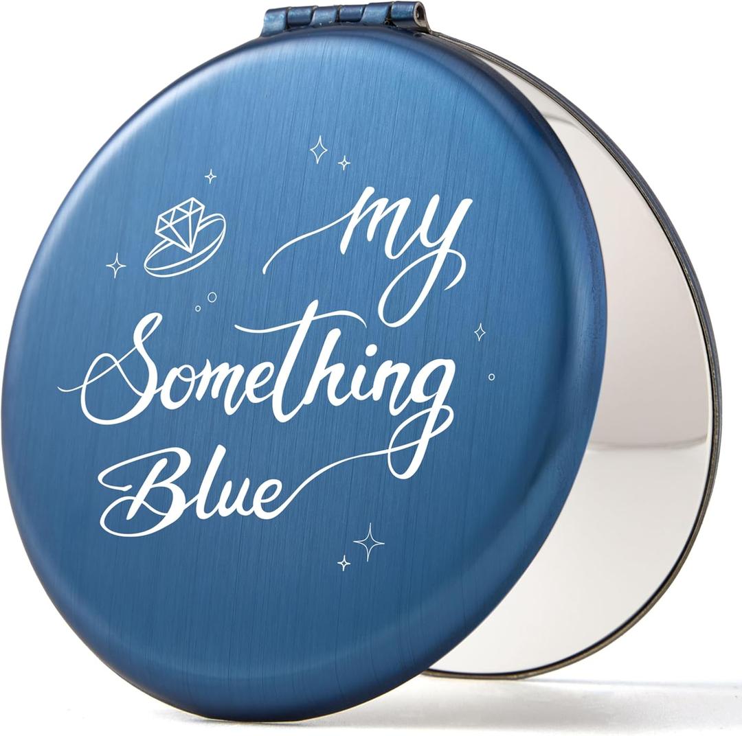 Bride Makeup Mirror My Something Blue Mirror for Bridal Shower Wedding Engagement Gifts