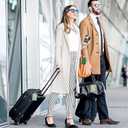 3 Pack Luggage Tags,St.Patrick's Day Shamrock PU Leather Luggage Tags for Suitcase,Name ID Labels with Privacy Cover Suitcases and Metal Loop for Bag Suitcase