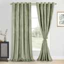DWCN Velvet Curtains Extra Wide - Elegant Super Soft Bundleable Room Darkening Window Curtains Grommet Design Neutral Style Window Dressing for Bedroom/Living Room, Taupe, W60 x L84, 2 Panels (60"W x 84"L (Pack of 2))