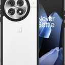 Eastcoo Slim Case for Oneplus 13 Case, [Hard PC Back+Soft TPU Bumper] [Anti-Yellowing] [Support Wireless Charging] Slim Fit Shockproof Protective Transparent Case Cover for OnePlus 13 5G, Matte Black