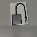 Acer SD 4.0 Card Reader, UHS-II Micro SD Reader USB C, Dual Slot Type C Memory Card Adapter with 100W PD Port for MicroSD SDXC SDHC UHS-II & UHS-I for iPhone 15/16, Laptop, MacBook(Grey)