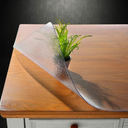 NECAUX Custom 14 x 18 Inch Frosted Desk Cover Protector, 1.5mm Thick Plastic Desk Pad Mat, Table Cover Tablecloth Protector for Office, Computer, Side, End Tables, Night Stand, Dresser