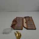 Reallnaive Woven Baskets for Gifts Empty Large Bamboo Gift Baskets with Handle Cellophane Wrap Bag and Pull Flower Ribbon Sturdy Foldable Gift Packages for Birthday Wedding Favor Wrapping 2 Pack