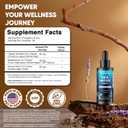 Vitamatic Liquid Organic Irish Sea Moss - Made with Bladderwrack & Burdock Root - 2800 mg per Serving - 2 FL OZ - Seamoss Supplement for Thyroid, Energy, Immune Support