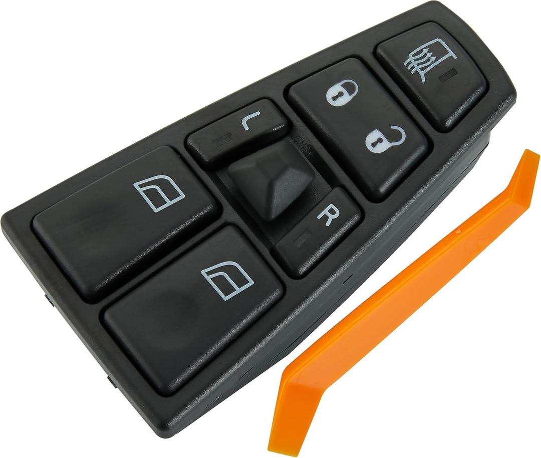 Power Window Switch Fits for Volvo VAH 2011-2015,VHD 2004-2015,VNL 2004-2017,VT 2004-2014,Driver Side Control Door vidrios Master Switch OEM 20752918.18 Pins