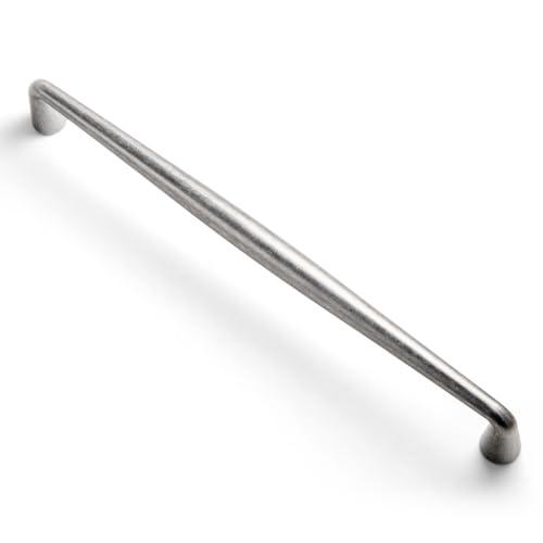Goo-Ki Antique Sliver Zinc Alloy Cabinet Handles - 6.3''(160mm) Hole Center Affordable Luxury Cabinet Pull Hardware for Bedroom, Kitchen, 6 Pack