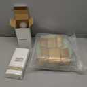 NOCCUR 175PCS Sage Green Plastic Plates with Gold Disposable Silverware - Include 50 Green and Gold Plastic Plates,25 Knives,25 Forks,25 Spoons,25 Cups and 25 Napkins - Mother's Day/Spring Party