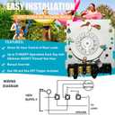T101M Pool Pump Timer Mechanism Only, 24-Hour 120V, 40A, 60Hz, SPST Mechanical Time Switch, 12 ON/Off Operations, Pool Timer for Pumps, Lights, Fans, and HVAC Systems