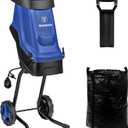 Westinghouse Corded Electric Wood Chipper Shredder 1.7-Inch 15 Amp with 12 Gallon Collection Bag for Easy Cleanup