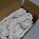 Lothee 2 Pcs Macrame Water Bottle Carrier Cotton Water Bottle Bag Long Strap Boho Holder Woven Macrame Holder for Adult Sling Wine Hiking Cycling Fitness Accessories 31.5 Inches