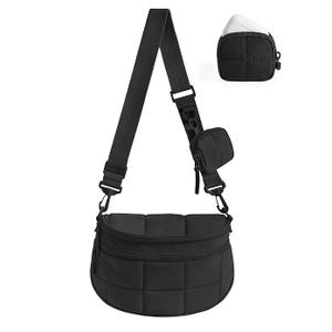 BAGSMART Crossbody Bum Bags for Women, Puffer Cute Hobo Bag, Quilted Purses Handbag for Daily Travel