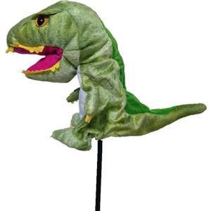 Golf Club Head Cover Funny Cartoon Golf Animal Wood Pole Set Suitable for 460 cc (Green Dinosaur)