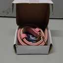 Leather Dog Collar for Medium Dogs, Light Pink, 1 Inch Wide, Genuine Leather, Heavy Duty with Soft Inner Padding, Comfortable and Durable (Blush Pink, M (Fit Neck Size 14.5"-18.5"))