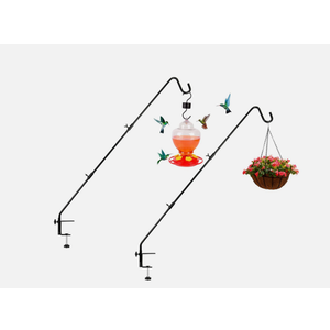 DAEHUI Deck Bird Feeder Hanger 2 Packs-3In Clamp Hook, 3 In Hook