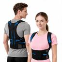 2pcs Back Brace Support Posture Corrector for Women & Men – Full Back Support for Upper, Mid & Lower Back Pain Relief, Ergonomic 3-in-1 System Improves Posture & Helps with Slouching, Rounded Shoulders, L (33–37 in waist) 