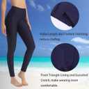 Ubestyle Women's Swim Pants UPF 50+ High Waist Rash Guard Leggings (Blue,XL)