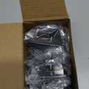 VCE Low Voltage Mounting Bracket Single Gang Wall Plate, Flush Low Voltage Box for Network, HDMI, Coaxial, Speaker, Telephone Cables, Black, 5 Pack