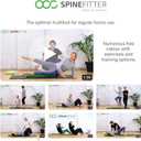 SPINEFITTER by SISSEL | Massage Device for Back & Balance | Back Trainer Relieves Tension & Blockages | Ideal for Pilates and Yoga | for Relaxation of The Spine | for Home & Professional (Black)