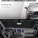 Pigenius Windshield Sun Shade for BMW iX (I20) Electric SUV 2022-2026, Fits xDrive40 50 M60 M70, Reversible Silver/Black
