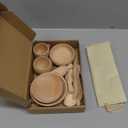 Yowlieu 10 Pcs Wooden Sensory Bin Tools for Toddlers & Preschool Children, Montessori Sensory Wooden Toys Fine Motor Learning Pretend Play Sensory Tools for Kids