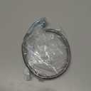 AN3 Braided Steel Turbo Oil Feed Line 90 Degree to Straight Hose End, 18" Remote Turbocharger Oil Drain Return Line Universal for Car Durable Stainless Steel PTFE Silver Tone