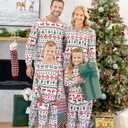 PATPAT Christmas Family Matching Pajama Sets Includes Christmas Socks - Perfect for Family Photos & Holiday Celebrations (M)