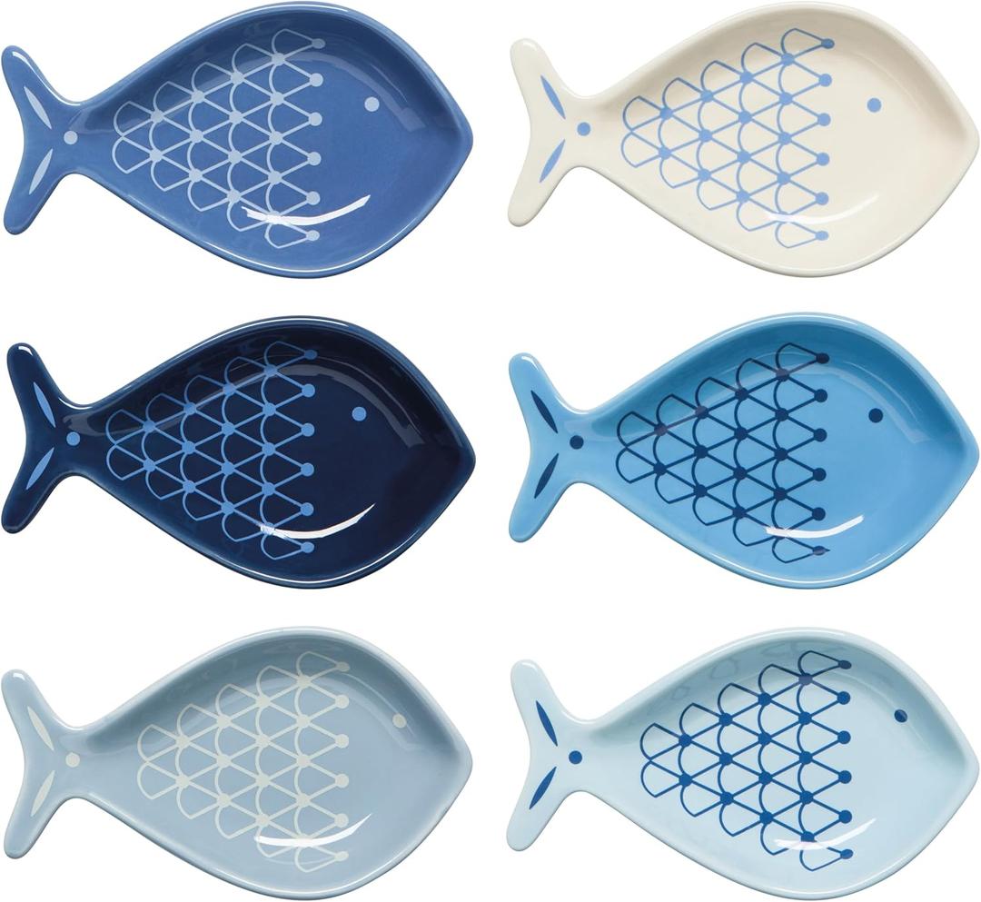 Now Designs Aveiro Shaped Pinch Bowls Set of 6, 6 CT