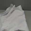 Biscaynebay Textured Fabric Round Tablecloths 70" for Round Tables diameters from 30" to 58", White Water Resistant Folding Table Covers Washable for Dining, Kitchen, Wedding, Parties etc