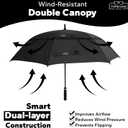 TopShade Golf Umbrella 68 inch, Double Canopy, Automatic Open