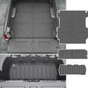 5.3FT Bed Mat Compatible with 17-25 Honda Ridgeline Cargo Mat Bed Liner Cargo Liner Replacement for 2017-2025 Honda Ridgeline Accessories (Bed Mat+Tailgate Mat+Rear Storage Mat)