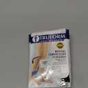Truform 20-30 mmHg Compression Stockings for Men and Women, Thigh High Length, Dot Top, Closed Toe, Black, X-Large