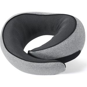 NOCRLG Travel Pillow, Travel Neck Pillow for Airplanes Car, 100% Pure Memory Foam Travel Pillow, Sleeping Essentials for Long Flight 360 Head Support Degree Comfort and Breathability Yellow