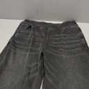 Women's Wide Leg Jeans High Waisted Stretchy Denim Pants Elastic Waist Pull On Sweatpant Jeans Trendy Baggy Loose (Large, Dark Grey)